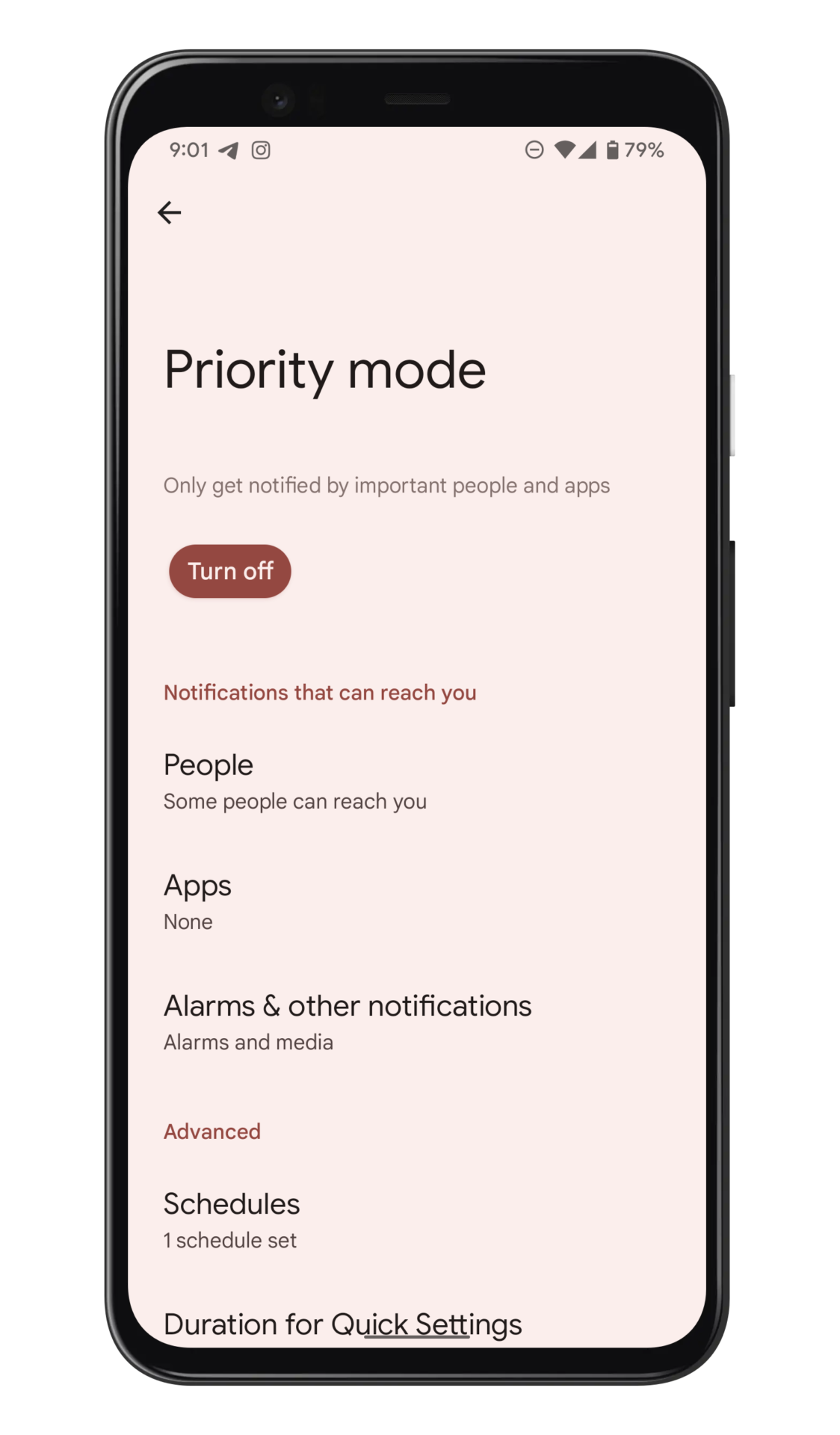 Android 13 Priority Mode