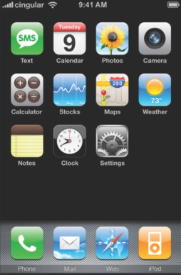 iPhone OS 1 Screenshot