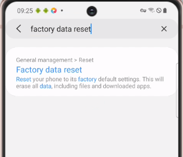 Factory Reset Samsung