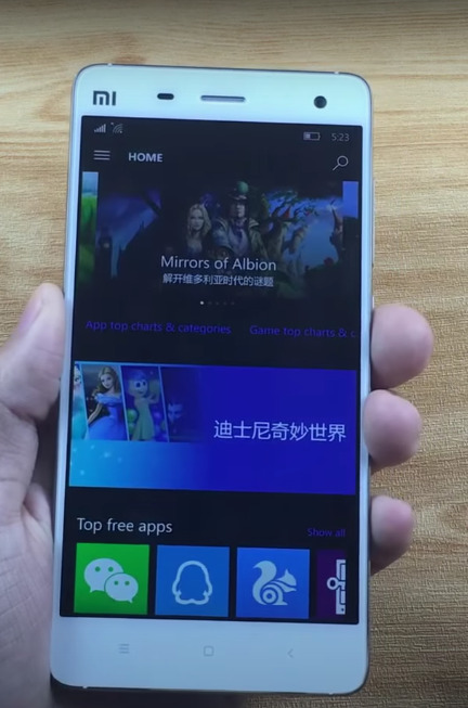 Xiaomi has a Windows Phone