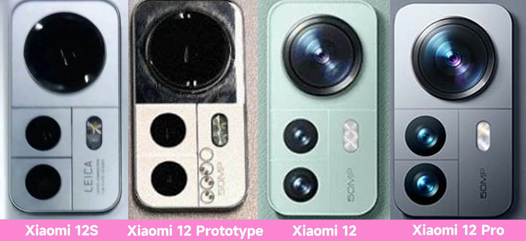 Xiaomi 12 series camera comparison