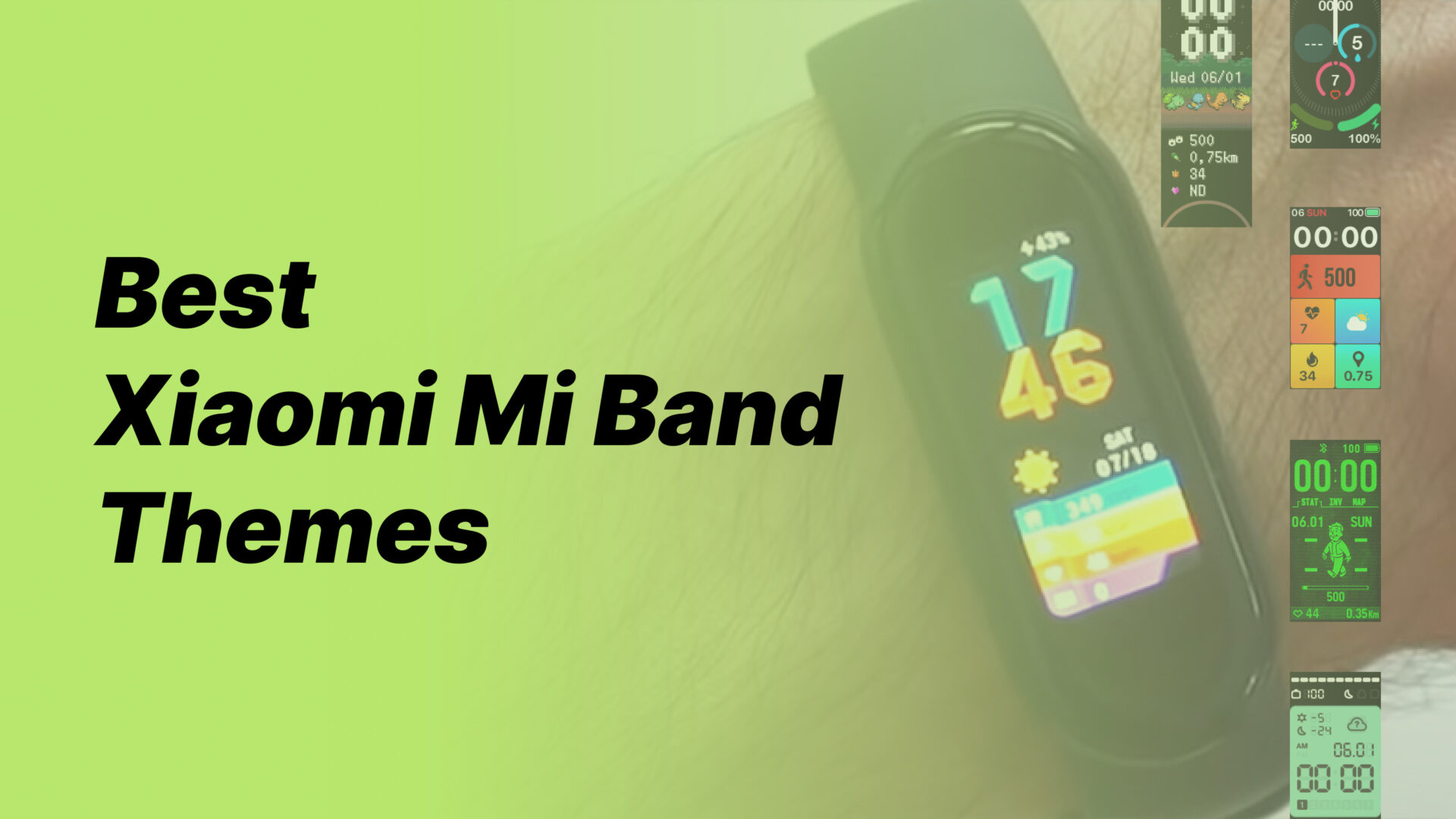 9 Best Xiaomi Mi Band Themes You Can Customize Perfectly - xiaomiui