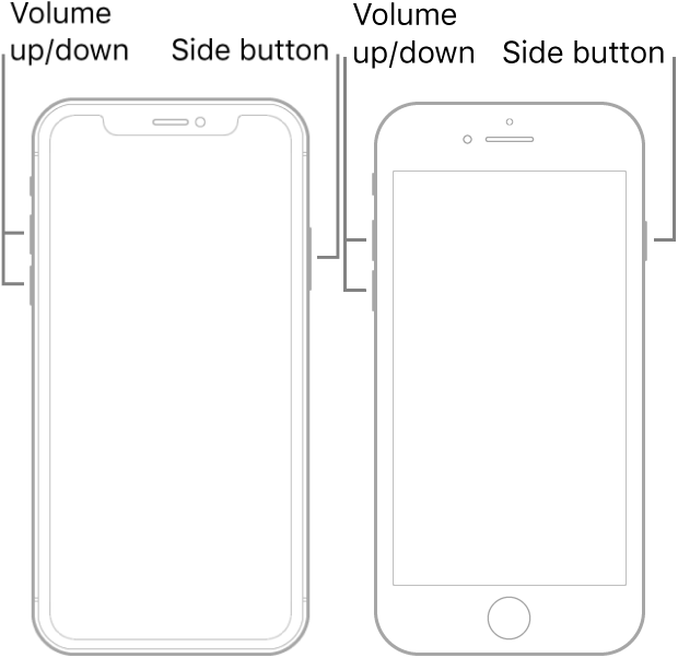 iPhone Reboot Buttons