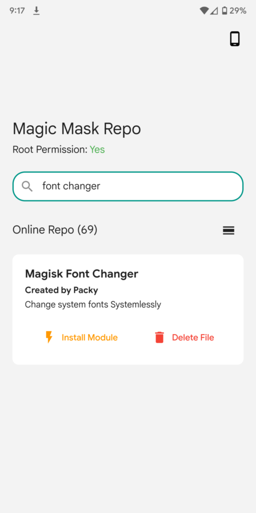 How to download Magisk modules on Magisk v24 using Magic Mask Repo