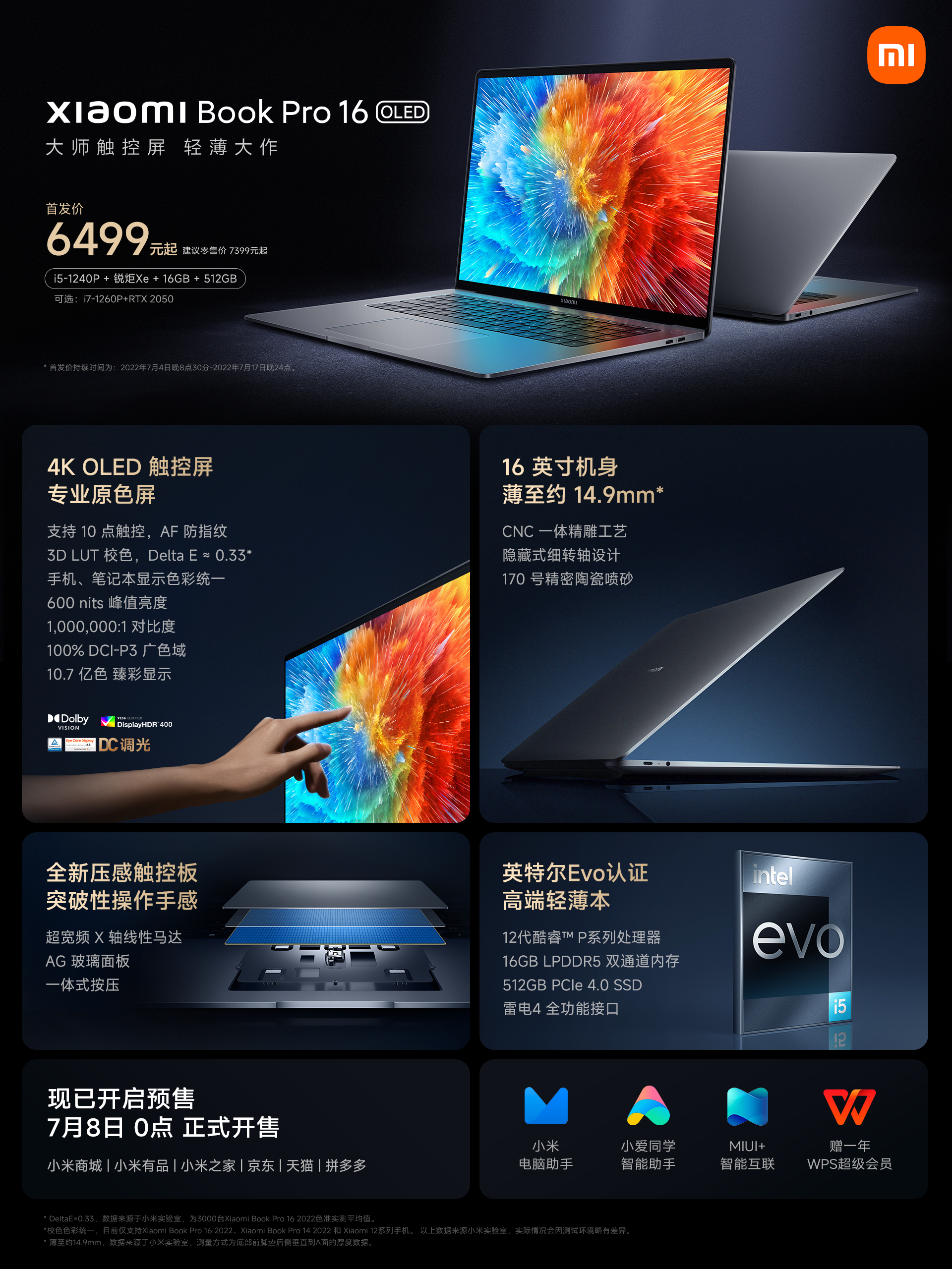 Xiaomi Notebook Pro 2022 16