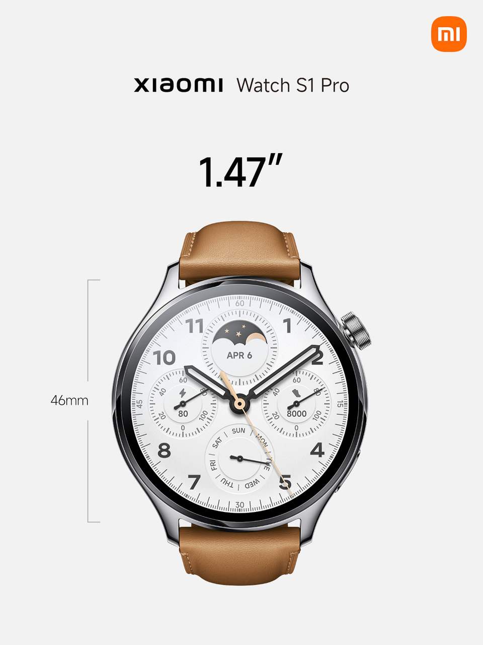 Xiaomi Watch S1 Pro size