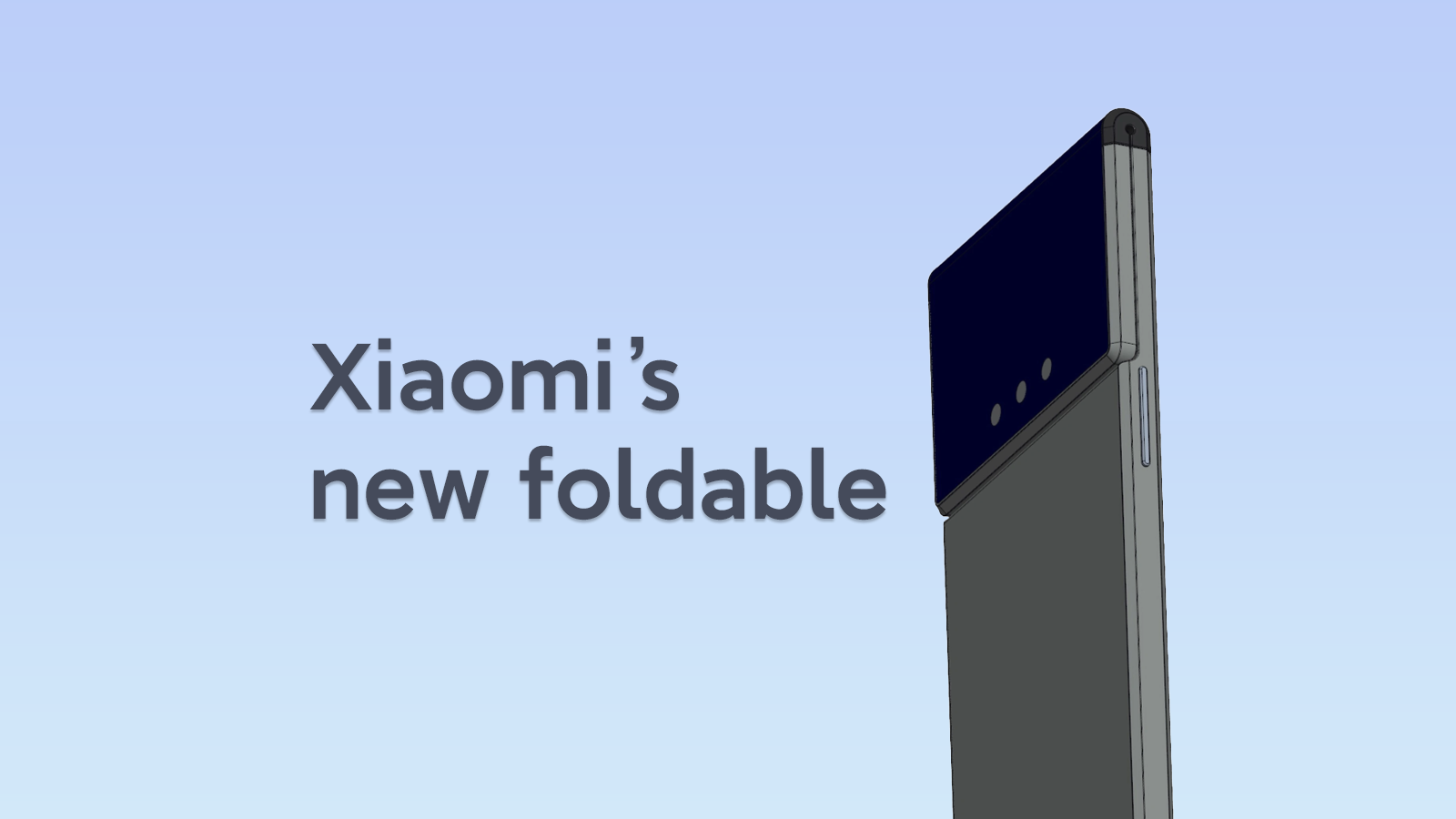 Xiaomi’s new patent application reveals design of the future foldable device!