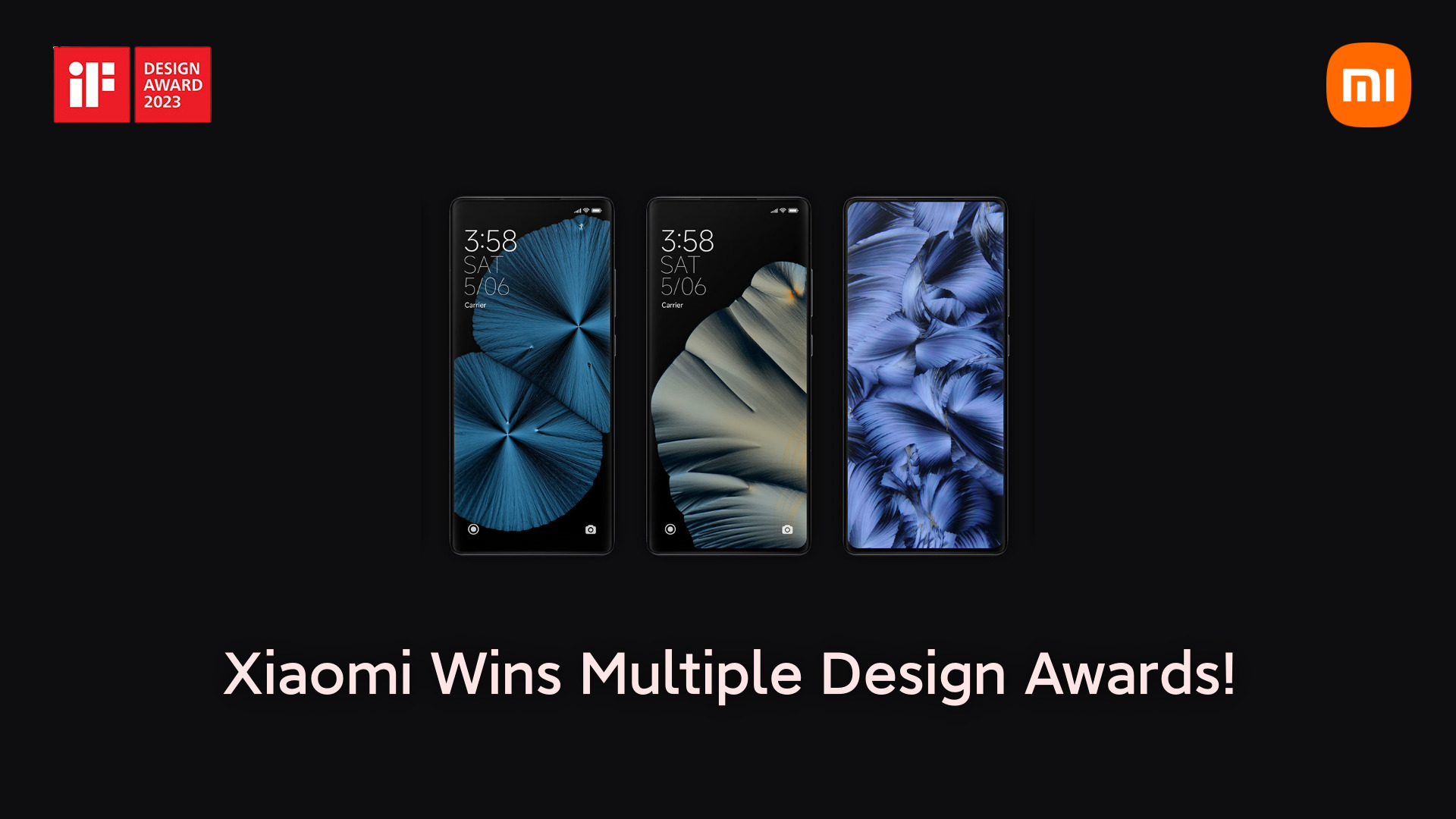 Xiaomi products have won many awards in the field of design!