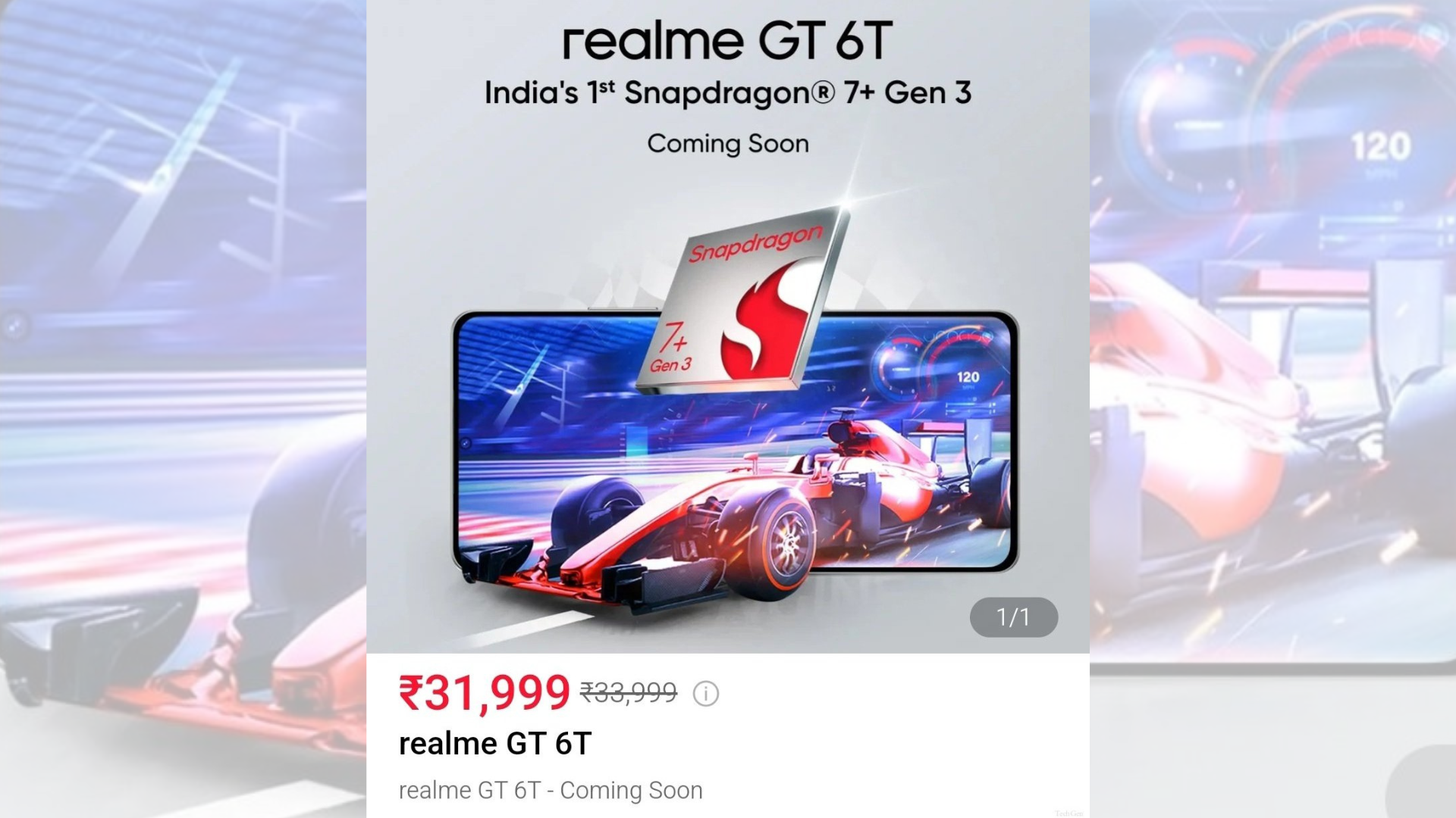 Realme GT 6T price reportedly starts at ₹31,999