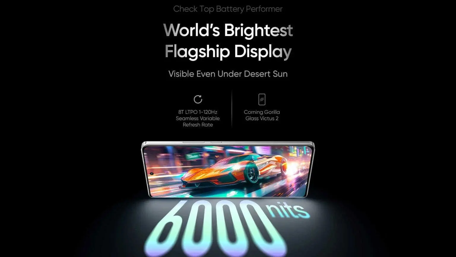 Realme confirms GT 6T’s 120Hz LTPO display