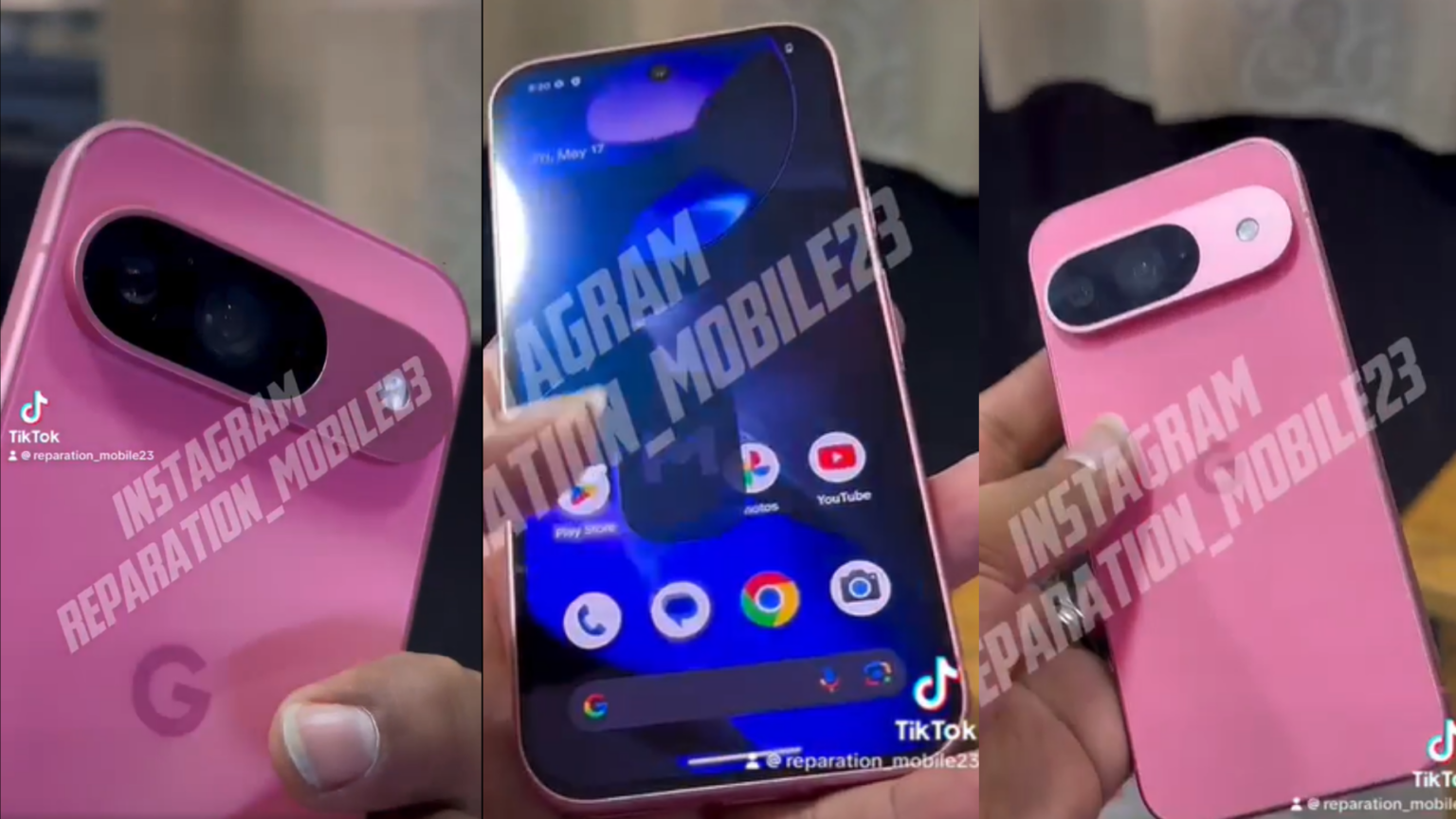 Check out this leaked clip featuring pink Pixel 9 with its display on - Xiaomiui.Net