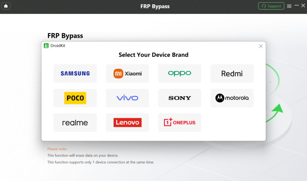 Select Your Device Brand