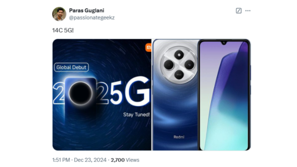 Redmi 14C 5G reportedly coming to India as rebranded Redmi 14R 5G