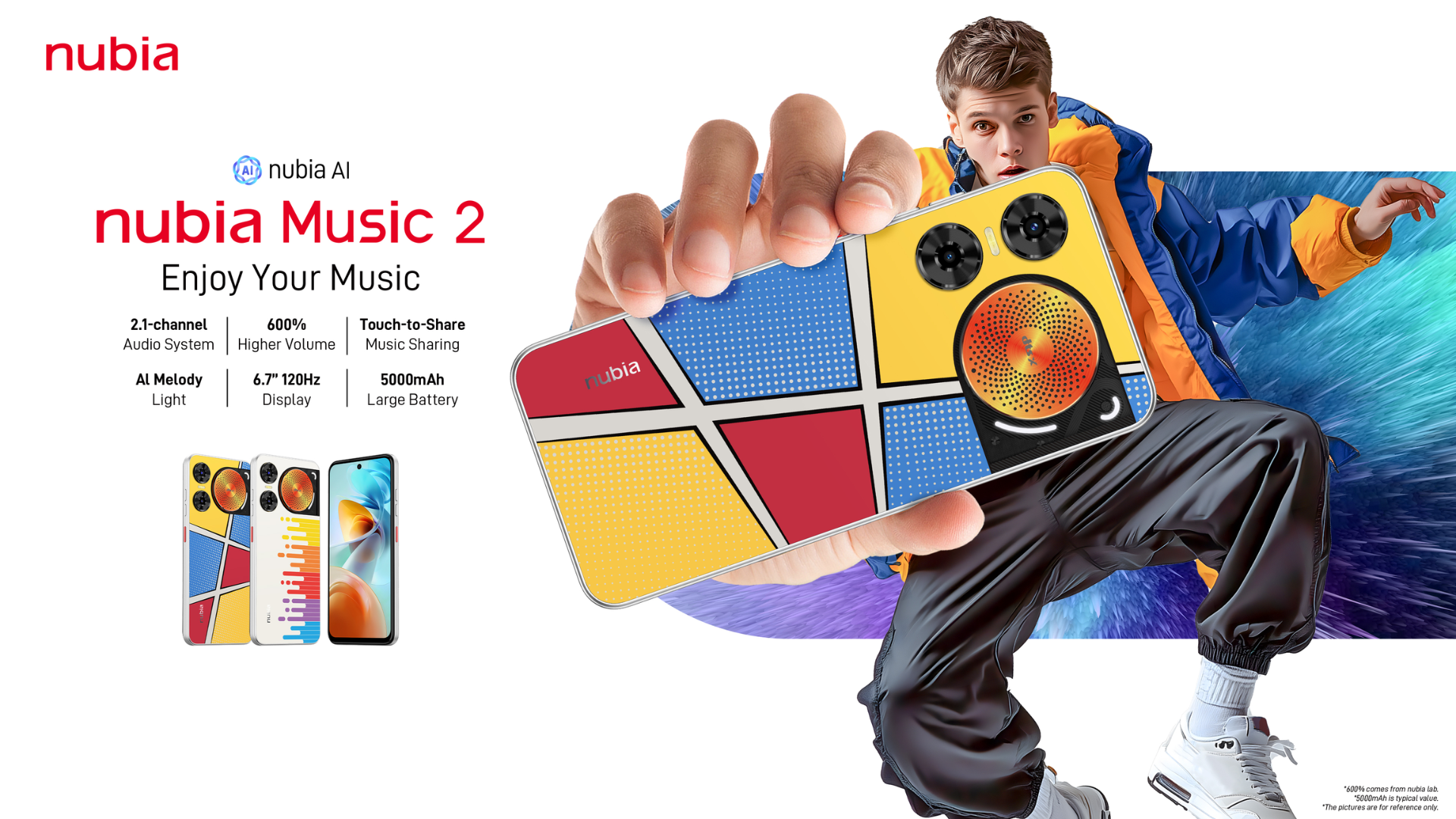 Nubia Music 2 4G arrives in Malaysia with 95dB max volume, LED strip lights