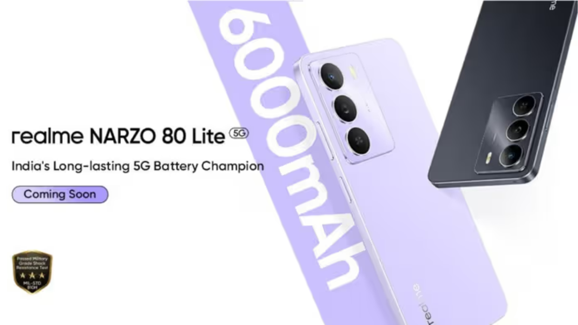 Realme Narzo 80 Lite debuting on June 16 in India