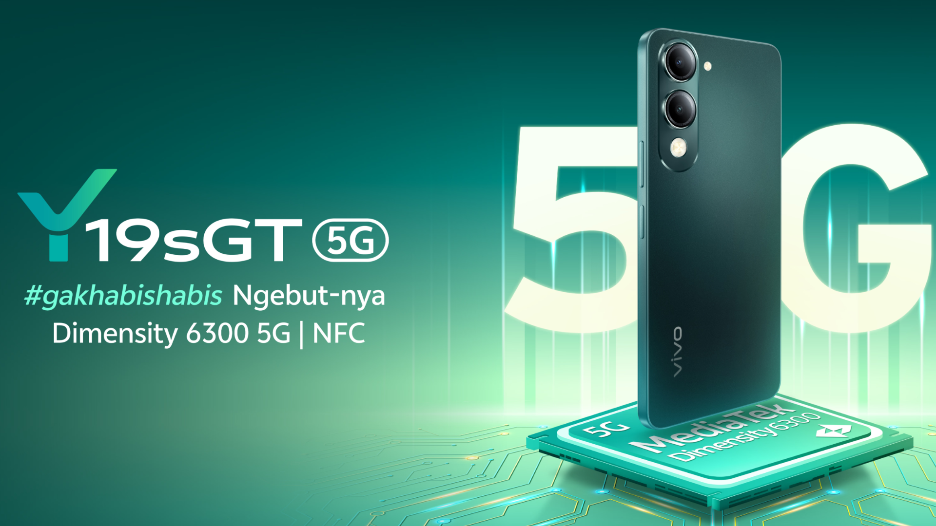Vivo Y19s GT 5G launches in Indonesia with Dimensity 6300, 5500mAh battery, more