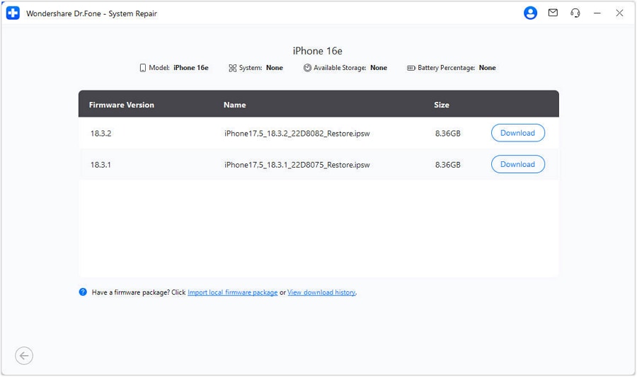 download ios firmware standard