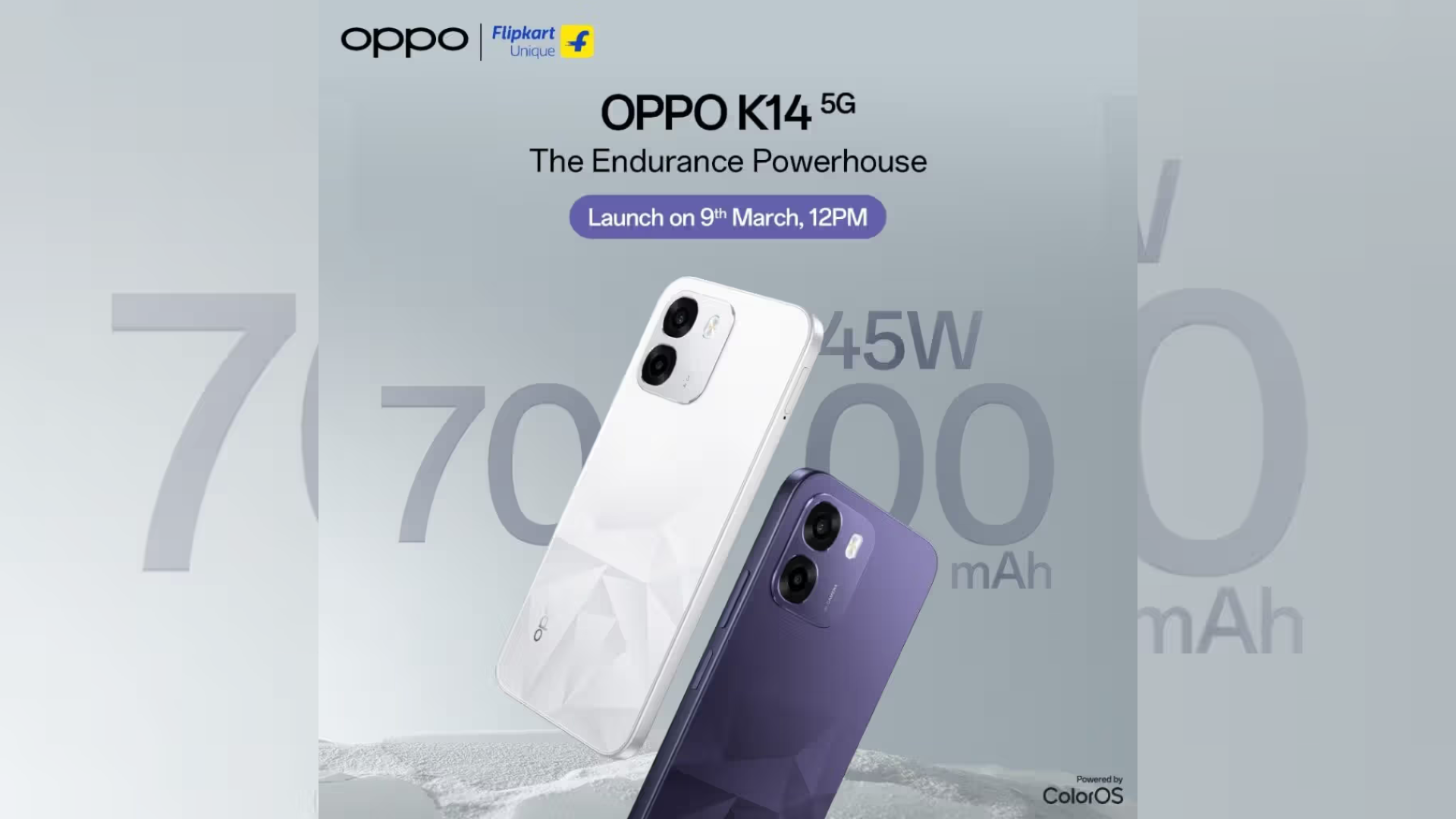 Oppo K14-batteri, laddningshastighet, design och debutdatum avslöjade i Indien