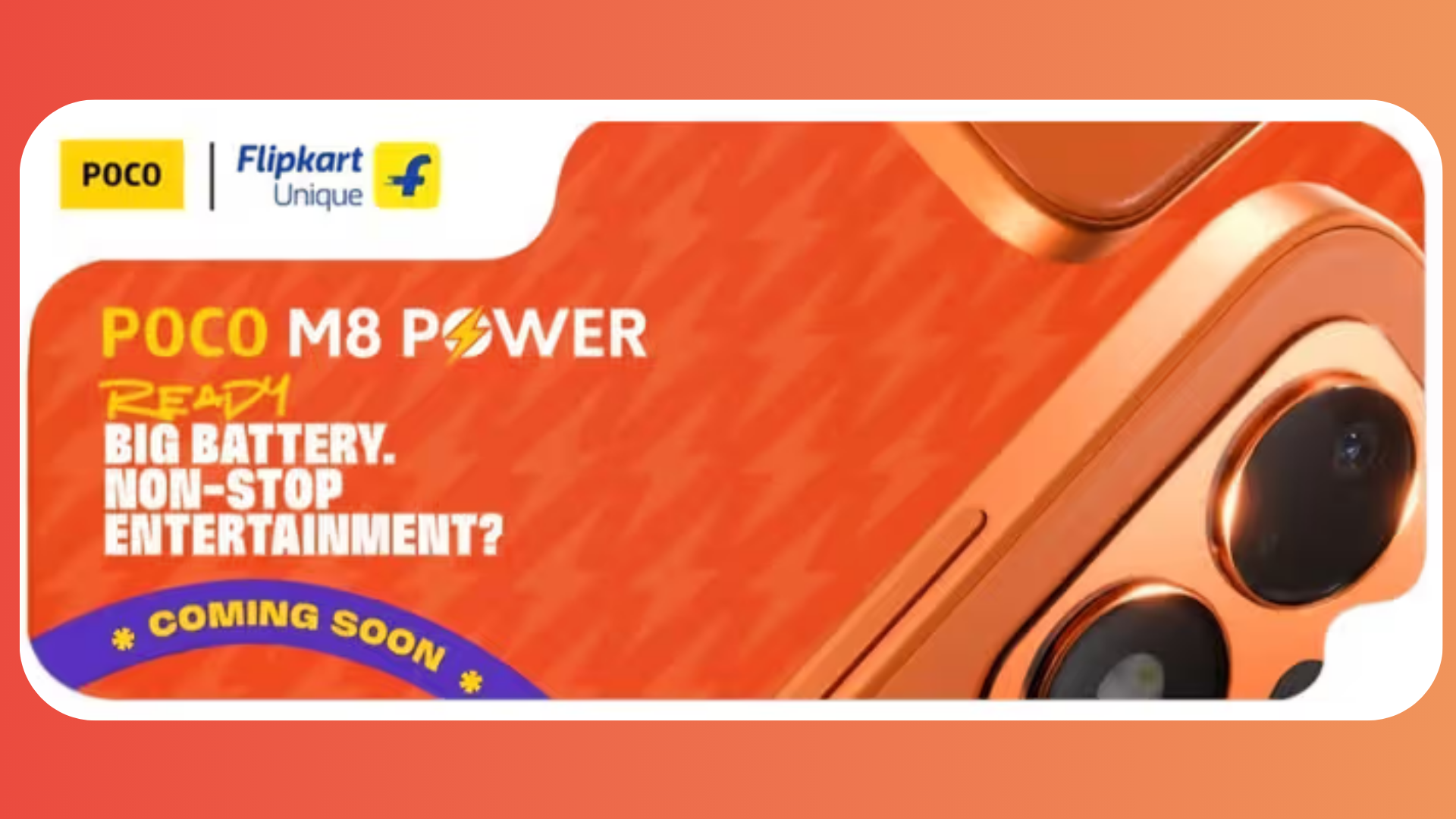 Poco M8 Power 5G teaser starts in India